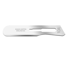 Load image into Gallery viewer, Swann Morton No.10R Stainless Steel Sterile Blade Ultra Slim Dermaplaning/ Podiatry (Choose Quantity)
