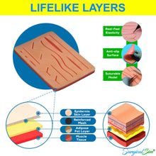 Load image into Gallery viewer, Suture Practice Kit by SurgicalSim® with additional Pre-marked Suture Pad