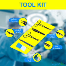 Load image into Gallery viewer, Suture Practice Kit by SurgicalSim® with additional Pre-marked Suture Pad