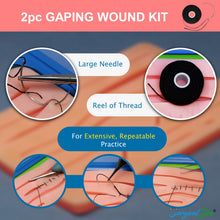 Load image into Gallery viewer, Suture Practice Kit by SurgicalSim® with additional Long Length Suture Pad