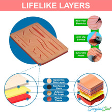 Load image into Gallery viewer, Suture Practice Kit by SurgicalSim® with additional Long Length Suture Pad