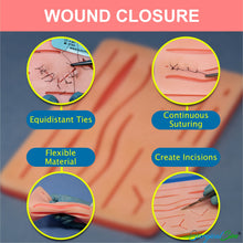 Load image into Gallery viewer, Suture Practice Kit by SurgicalSim® with additional Long Length Suture Pad