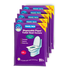 Load image into Gallery viewer, Go!Hygiene™ 50 Disposable Paper Toilet Seat Covers - Maternity