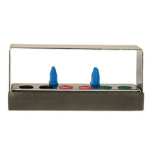 Load image into Gallery viewer, Aphelion Dental Implant Instrument Organiser Box - 6 Holes: Black x 2 Pink x 2 Green x 2 Silicone Plug-ins
