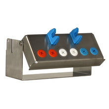 Load image into Gallery viewer, Aphelion Dental Implant Instrument Organiser Box - 6 Holes: Orange x 2 White x 2 Blue x 2  Silicone Plug-ins