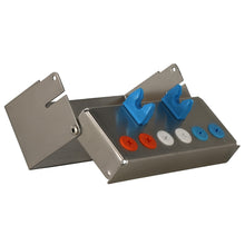 Load image into Gallery viewer, Aphelion Dental Implant Instrument Organiser Box - 6 Holes: Orange x 2 White x 2 Blue x 2  Silicone Plug-ins