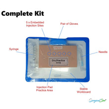 Load image into Gallery viewer, Intradermal Injection Practice Kit with Dry Practice Area & 5 Injection Sites (Needle and Syringe included)