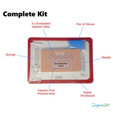 Load image into Gallery viewer, Intradermal Injection Practice Kit with Dry Practice Area & 5 Injection Sites (Needle and Syringe included)