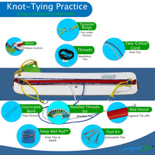 Load image into Gallery viewer, Knot-Tying Practice Kit Hand and Instrument Ties, Tying at Depth and Suture Ties