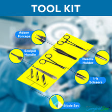 Load image into Gallery viewer, Suture Practice Kit by SurgicalSim® with Workstation and Tool Kit