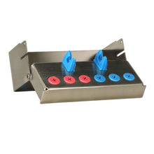 Load image into Gallery viewer, Aphelion Dental Implant Instrument Organiser Box - 6 Holes: Pink x 3 Blue x 3 Silicone Plug-ins