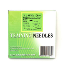 Load image into Gallery viewer, Suturing Doctor™ 3-0 NYLON BLACK Training Sutures - 20 Pack
