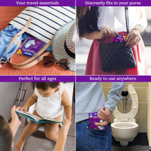 Load image into Gallery viewer, Go!Hygiene™ Pack of 5 Potty Training Flushable Paper Toilet Seat Covers
