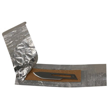 Load image into Gallery viewer, KIATO No.10 NON-STERILE SWEDISH Carbon Steel Curved Cutting Edge Ultra Thin Sharp Surgical Scalpel Blades Individually Wrapped in Foils High Quality Disposable 100-count Box