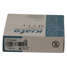 Load image into Gallery viewer, KIATO No.10 NON-STERILE SWEDISH Carbon Steel Curved Cutting Edge Ultra Thin Sharp Surgical Scalpel Blades Individually Wrapped in Foils High Quality Disposable 100-count Box