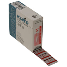 Load image into Gallery viewer, KIATO No.11 NON-STERILE SWEDISH Carbon Steel Triangular Straight Cutting Edge Ultra Thin Sharp Surgical Scalpel Blades Individually Sealed Foils High Quality Disposable 100-count Box
