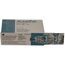 Load image into Gallery viewer, KIATO No.15C NON-STERILE SWEDISH Carbon Steel Longer Curved Cutting Edge Ultra Thin Sharp Surgical Scalpel Blades Individually Wrapped in Foils High Quality Disposable 100-count Box