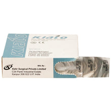 Load image into Gallery viewer, KIATO No.26 NON-STERILE SWISS Stainless Steel Fine Point Diagonal Cutting Edge Ultra Thin Sharp Surgical Scalpel Blades Individually Sealed Foils High Quality Disposable 100-count Box