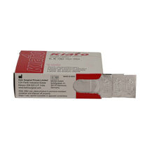 Load image into Gallery viewer, KIATO No.10A STERILE SWISS Carbon Steel Straight Pointed Tip Cutting Edge Ultra Thin Sharp Surgical Scalpel Blades Individually Wrapped in Foils High Quality Disposable 100-count Box