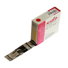 Load image into Gallery viewer, KIATO No.12 STERILE SWISS Carbon Steel Crescent Shape Cutting Edge Ultra Thin Sharp Surgical Scalpel Blades Individually Wrapped in Foils High Quality Disposable 100-count Box