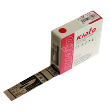 Load image into Gallery viewer, KIATO No.22 STERILE SWISS Carbon Steel Long Cutting Edge Ultra Thin Sharp Surgical Scalpel Blades Individually Wrapped in Foils High Quality Disposable 100-count Box
