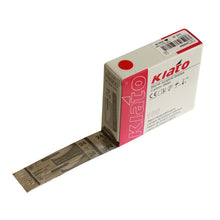 Load image into Gallery viewer, KIATO No.24 STERILE SWISS Carbon Steel Semi Circular Cutting Edge Ultra Thin Sharp Surgical Scalpel Blades Individually Wrapped in Foils High Quality Disposable 100-count Box