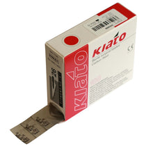 Load image into Gallery viewer, KIATO No.26 STERILE SWISS Carbon Steel Fine Point Diagonal Cutting Edge Ultra Thin Sharp Surgical Scalpel Blades Individually Wrapped in Foils High Quality Disposable 100-count Box