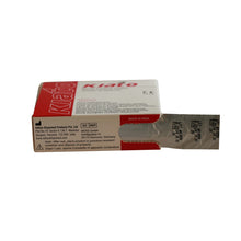 Load image into Gallery viewer, KIATO No.26 STERILE SWISS Carbon Steel Fine Point Diagonal Cutting Edge Ultra Thin Sharp Surgical Scalpel Blades Individually Wrapped in Foils High Quality Disposable 100-count Box