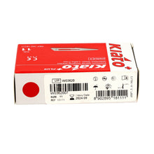 Load image into Gallery viewer, KIATO No.11 STERILE SWISS Stainless Steel Triangular Straight Cutting Edge Ultra Thin Sharp Surgical Scalpel Blades Individually Wrapped in Foils High Quality Disposable 100-count Box