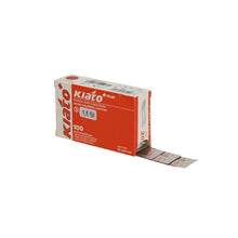 Load image into Gallery viewer, KIATO No.20 STERILE SWISS Stainless Steel Long Edge Cutting Edge Ultra Thin Sharp Surgical Scalpel Blades Individually Wrapped in Foils High Quality Disposable 100-count Box