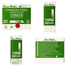 Load image into Gallery viewer, Swann Morton No.10R Stainless Steel Sterile Blade Ultra Slim Dermaplaning/ Podiatry (Choose Quantity)
