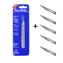 Load image into Gallery viewer, Swann-Morton® No. 3 Handle with 5 x Blades (Choose between 10, 10A or 11)
