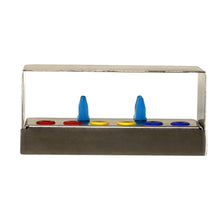 Load image into Gallery viewer, Aphelion Dental Implant Instrument Organiser Box - 6 Holes: Red x 2 Yellow x 2 Dark Blue x 2 Silicone Plug-ins
