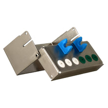 Load image into Gallery viewer, Aphelion Dental Implant Instrument Organiser Box - 6 Holes: White x 3 Green x 3 Silicone Plug-ins
