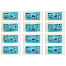 Load image into Gallery viewer, Suturing Doctor™ 2-0 SILK BLACK 36mm Needle Training Sutures - 12 Pack
