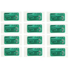 Load image into Gallery viewer, Suturing Doctor™ 3-0 POLYESTER BRAIDED GREEN Training Sutures - 12 Pack
