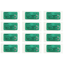 Load image into Gallery viewer, Suturing Doctor™ 4-0 POLYESTER BRAIDED GREEN Training Sutures - 12 Pack
