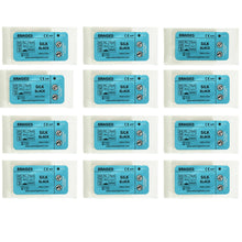 Load image into Gallery viewer, Suturing Doctor™ 4-0 SILK BRAIDED BLACK Training Sutures - 12 Pack
