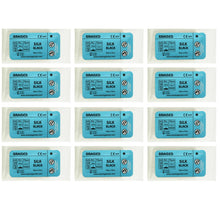 Load image into Gallery viewer, Suturing Doctor™ 5-0 SILK BRAIDED BLACK Training Sutures - 12 Pack
