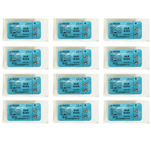 Load image into Gallery viewer, Suturing Doctor™ 6-0 SILK BRAIDED BLACK Training Sutures - 12 Pack
