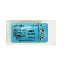 Load image into Gallery viewer, Suturing Doctor™ 6-0 SILK BRAIDED BLACK Training Suture - 1 Pack
