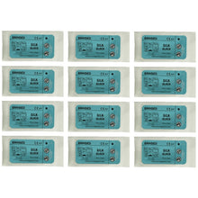 Load image into Gallery viewer, Suturing Doctor™ 6-0 SILK BLACK 25mm Needle Training Sutures - 12 Pack
