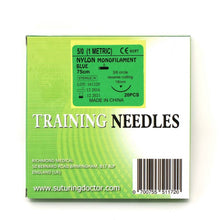 Load image into Gallery viewer, Suturing Doctor™ 5-0 NYLON BLUE Training Sutures - 20 Pack
