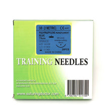 Load image into Gallery viewer, Suturing Doctor™ 3-0 POLYPROPYLENE BLUE Training Sutures - 20 Pack
