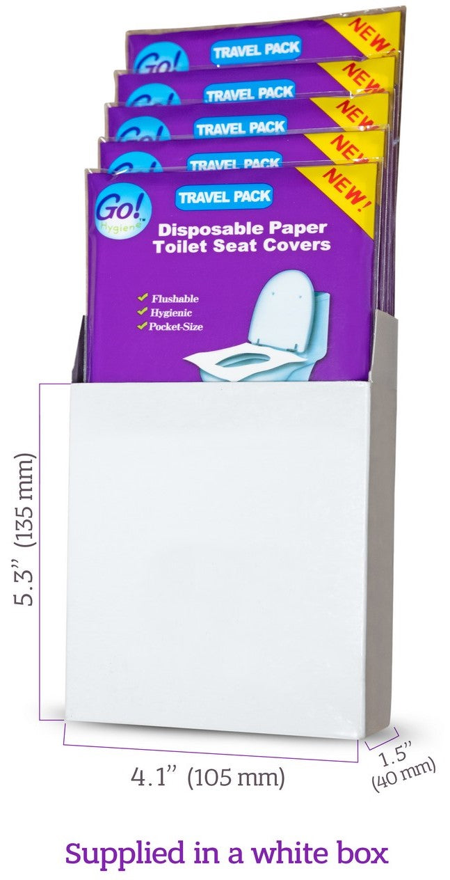 Go!Hygiene™ Trade Pack of Disposable Paper Toilet Seat Covers (420 Packs)