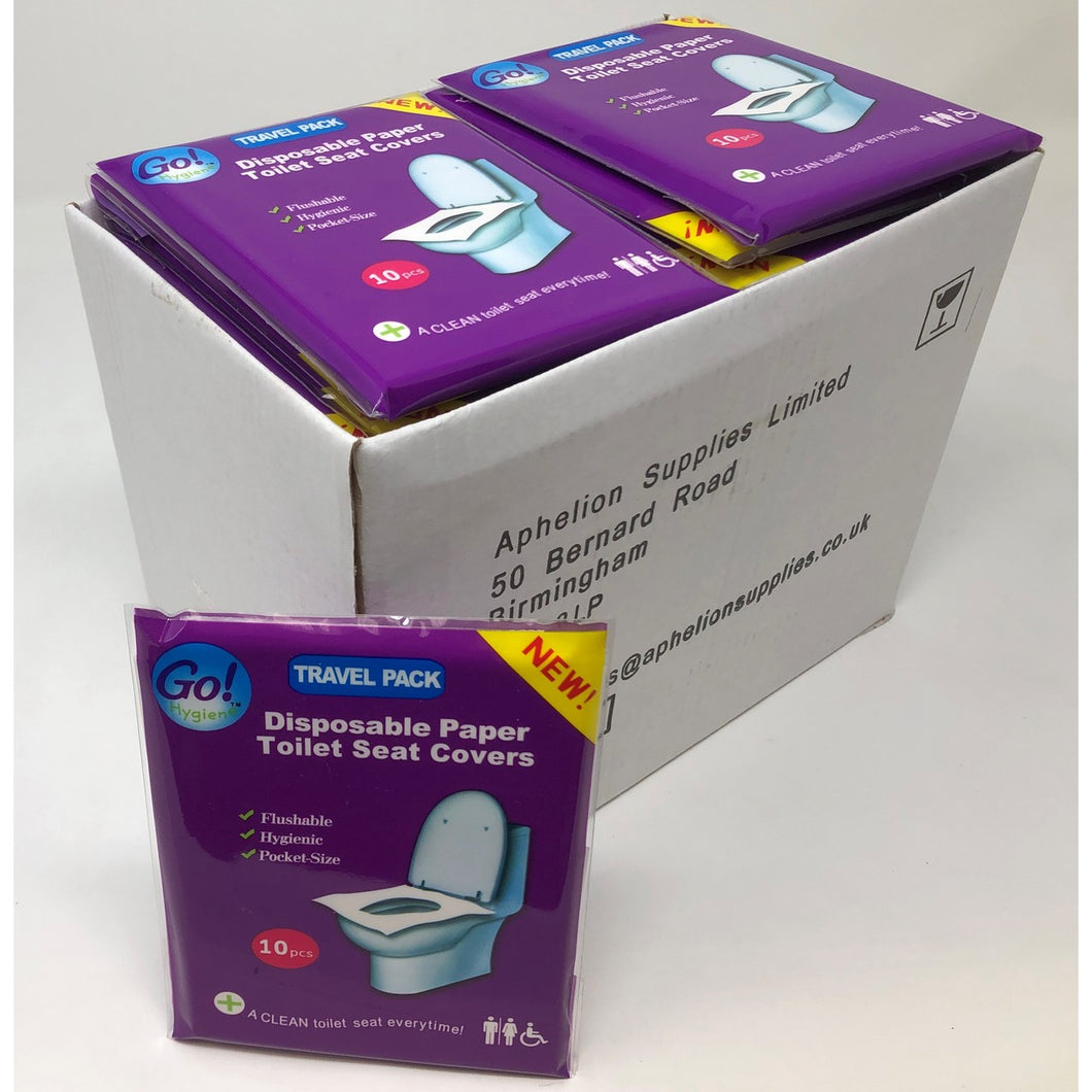 Go!Hygiene™ Trade Pack of Disposable Paper Toilet Seat Covers (400 Packs)