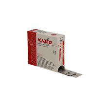 Load image into Gallery viewer, KIATO No.11P STERILE SWISS Carbon Steel Triangular Straight Cutting Edge Ultra Thin Sharp Surgical Scalpel Blades Individually Wrapped in Foils High Quality Disposable 100-count Box Long Expiry Date
