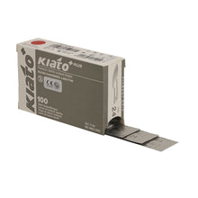 Load image into Gallery viewer, KIATO No.24 STERILE SWISS Stainless Steel Semi Circular Cutting Edge Ultra Thin Sharp Surgical Scalpel Blades Individually Wrapped in Foils High Quality Disposable 100-count Box Long Expiry Date
